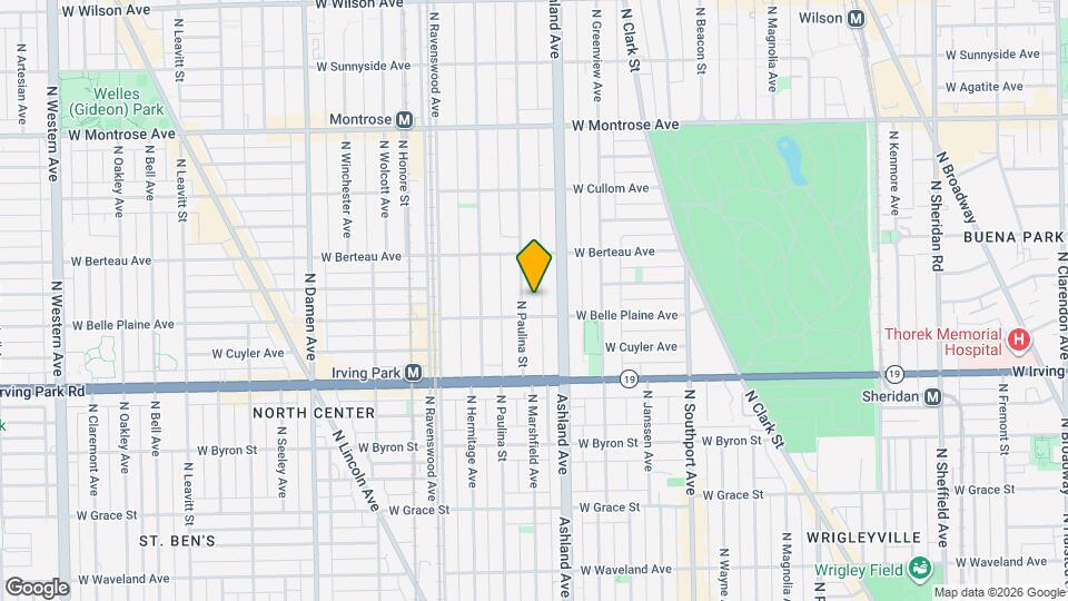 4115 N Paulina St Map and Location Details