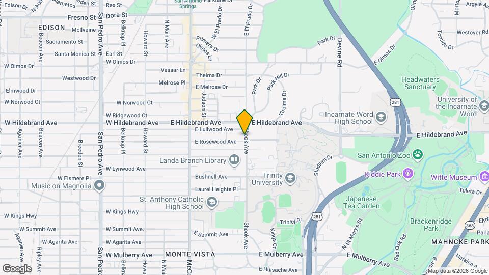 335 E Rosewood Ave Map and Location Details