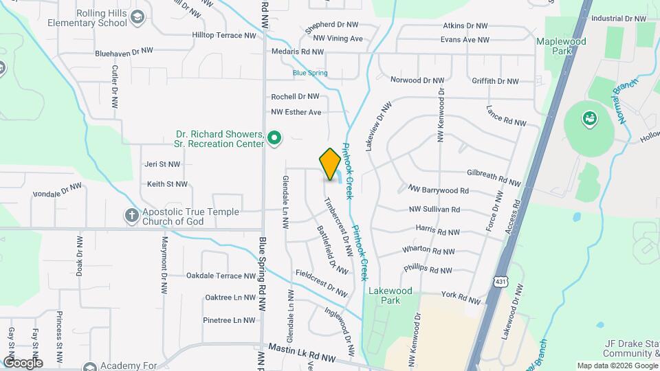 3908 Timbercrest Dr NW Map and Location Details