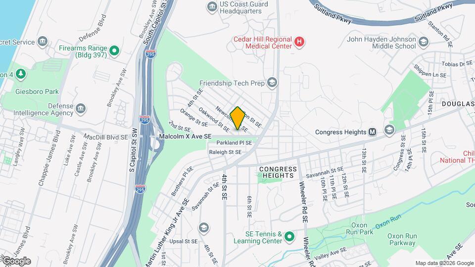 550 Malcolm X Ave SE Map and Location Details