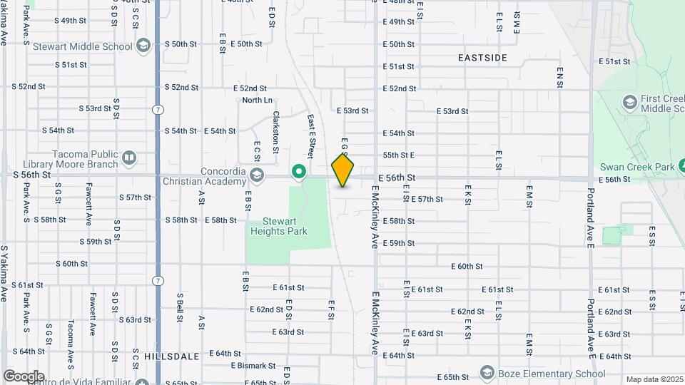 609 E 57th St Mapa y Detalles de la Ubicación