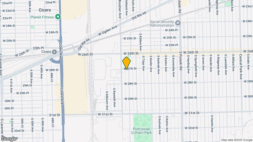 2706 S Kolin Ave Map and Location Details