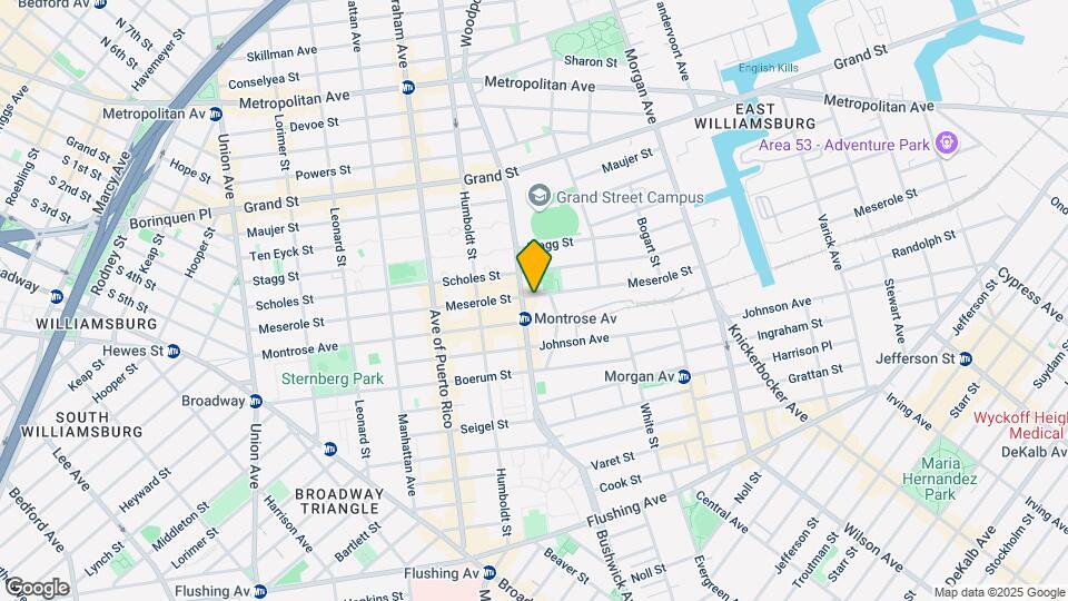 232 Meserole St Mapa y Detalles de la Ubicación