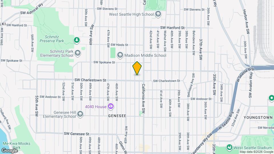 3648 44th Ave SW, Unit B Mapa y Detalles de la Ubicación