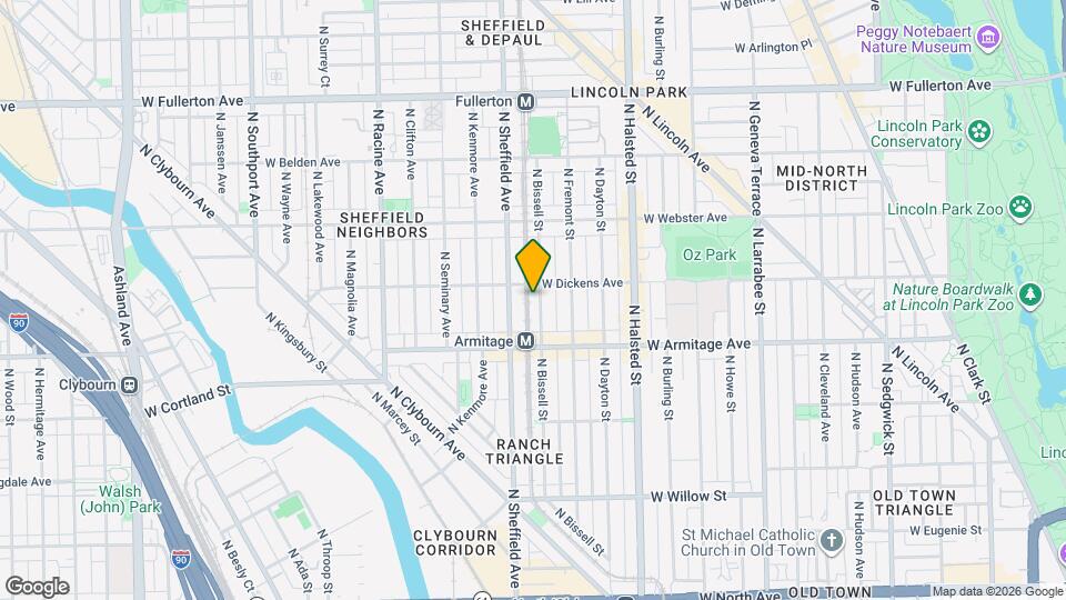 2046 N Bissell St Mapa y Detalles de la Ubicación