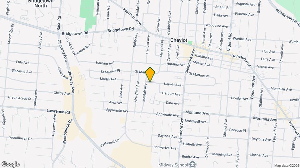 3941 Darwin Ave Map and Location Details