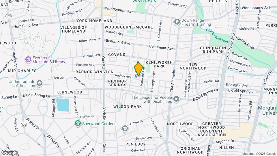 804 Radnor Ave Map and Location Details