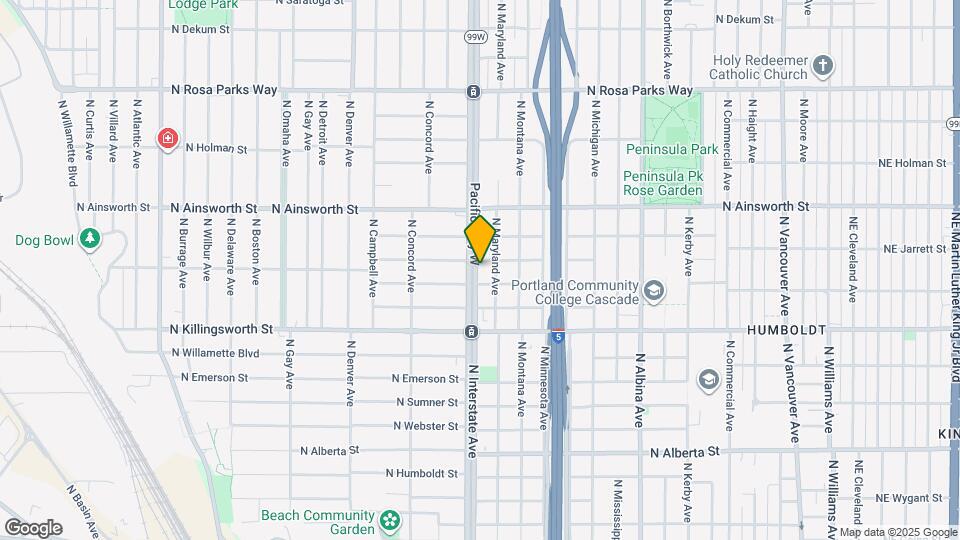 5726 N Interstate Ave Map and Location Details