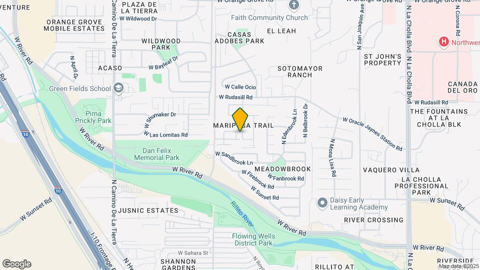 5849 N Dartwhite Dr Map and Location Details