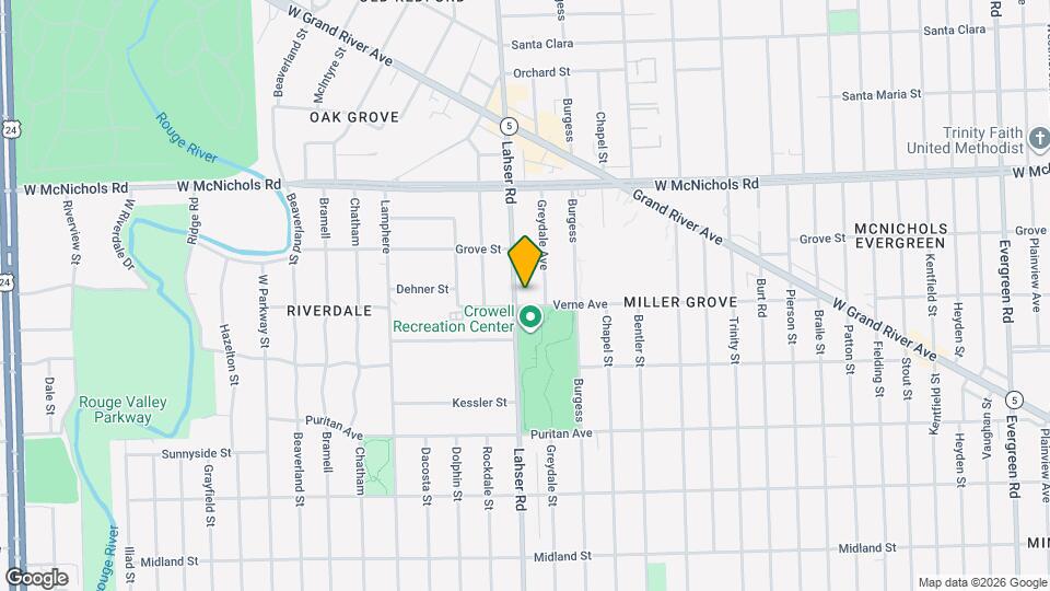 16700 Lahser Rd Map and Location Details