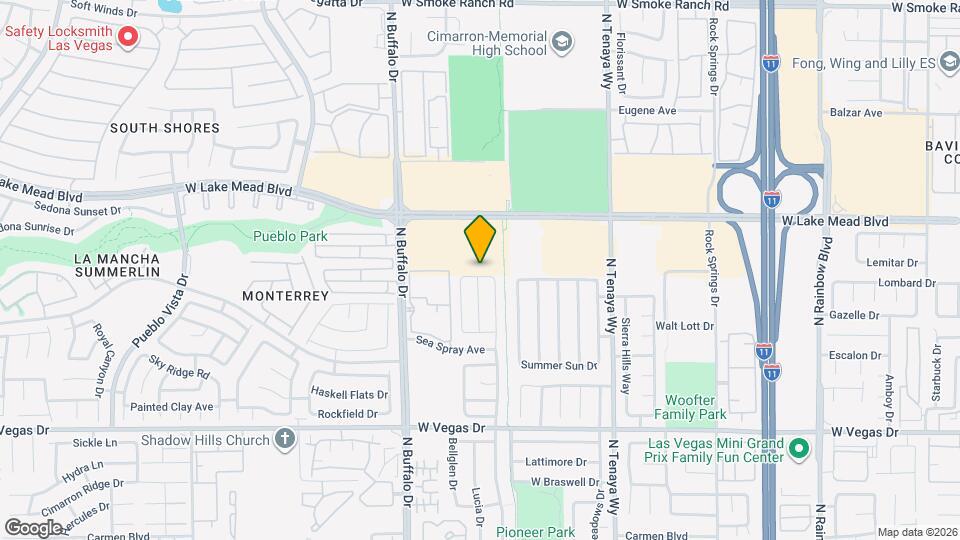 7512 Pacific Ridge Ave Map and Location Details