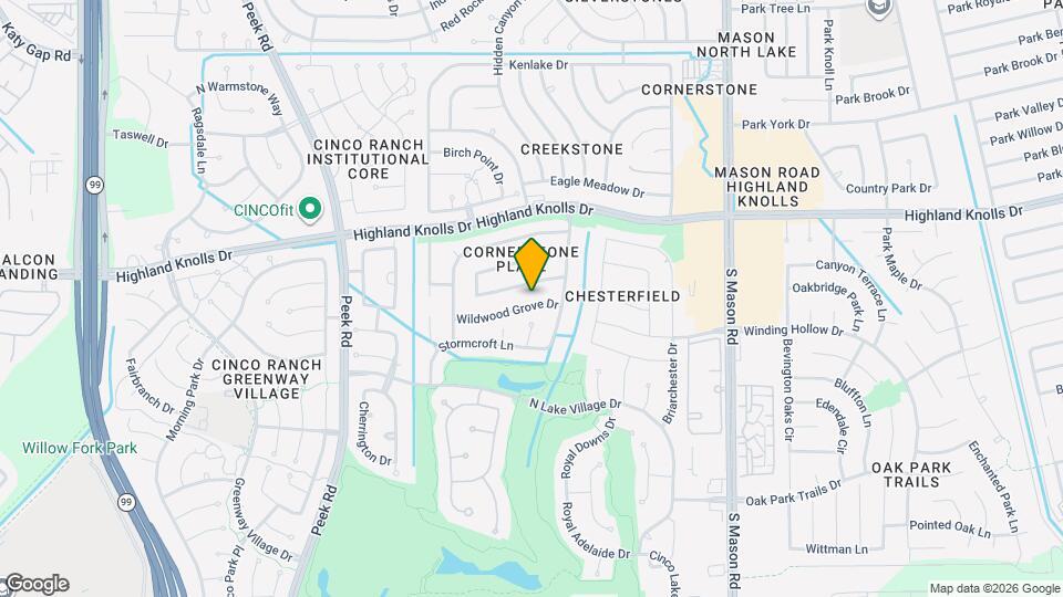 22406 Wildwood Grove Dr Map and Location Details