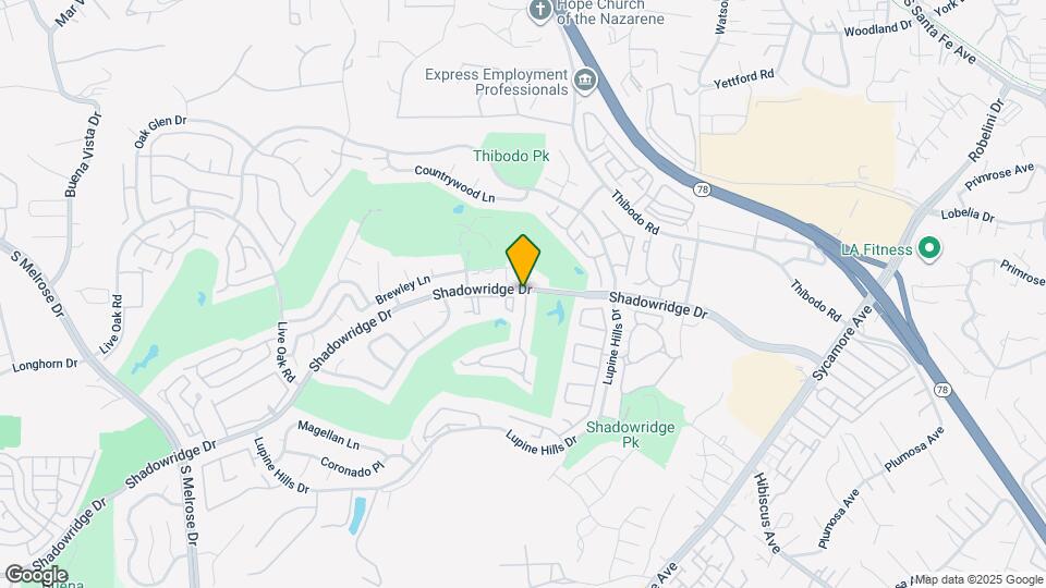 1083 Shadowridge Dr Map and Location Details