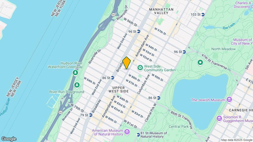 201 West 88th Street Map and Location Details