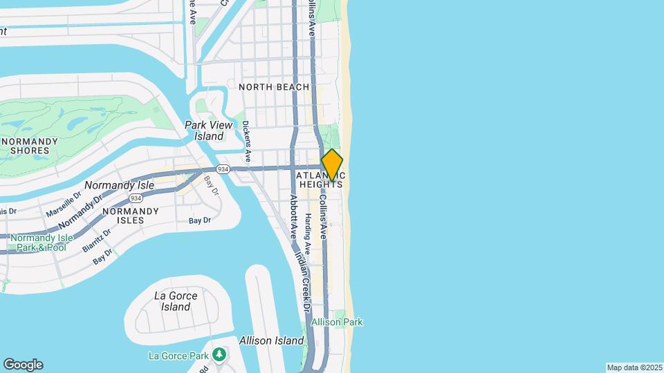 6917 Collins Ave Map and Location Details