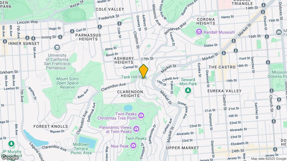 1360 Clayton St Mapa y Detalles de la Ubicación