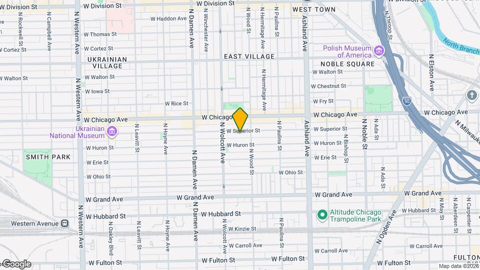 1823 W Superior St Map and Location Details