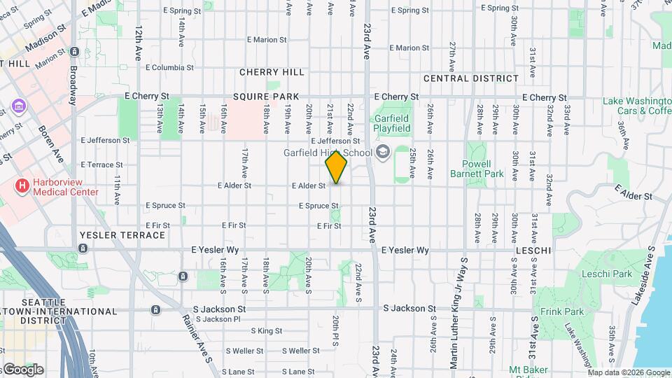 2105 E Alder St Map and Location Details