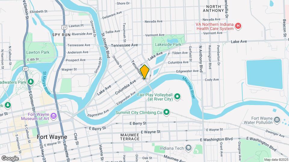 905 Tecumseh St Map and Location Details