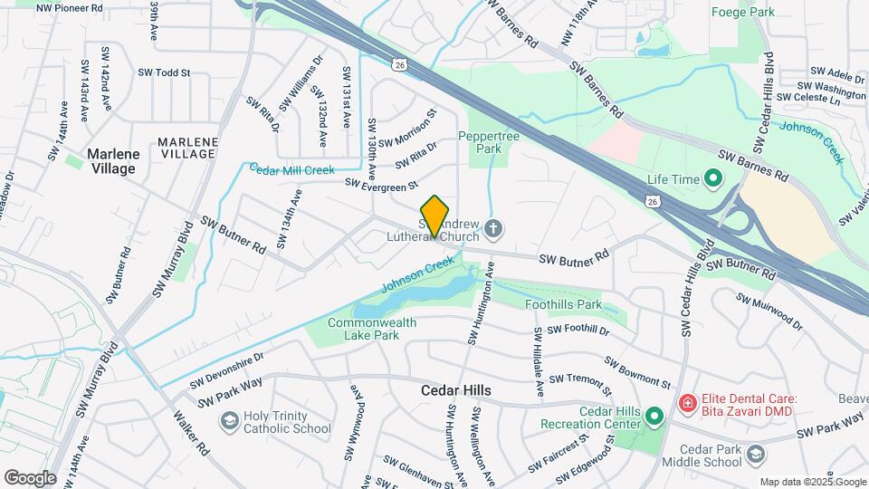 12660 SW Butner Rd Map and Location Details