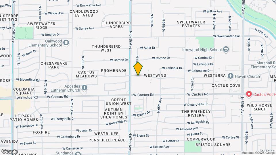 6625 W Bloomfield Rd Map and Location Details