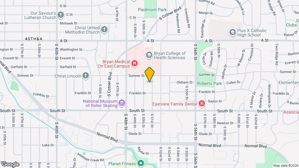 1801 S 51st St Map and Location Details