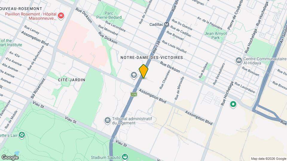 5502 Sherbrooke E Map and Location Details