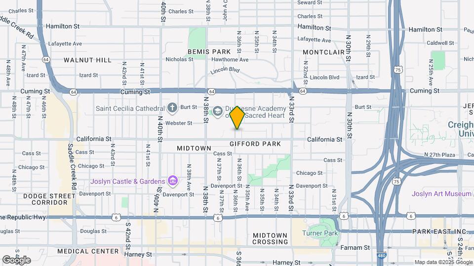 613 N 36th St Map and Location Details