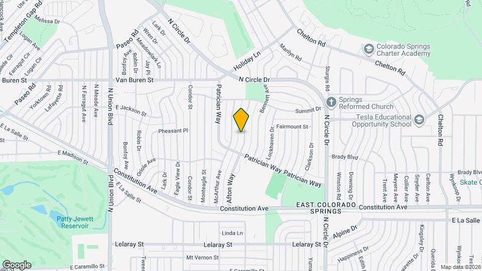 2226 Afton Way Map and Location Details