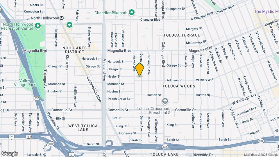 5001 Denny Ave Mapa y Detalles de la Ubicación