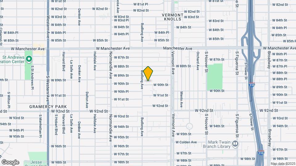 1135 W 90th St Map and Location Details