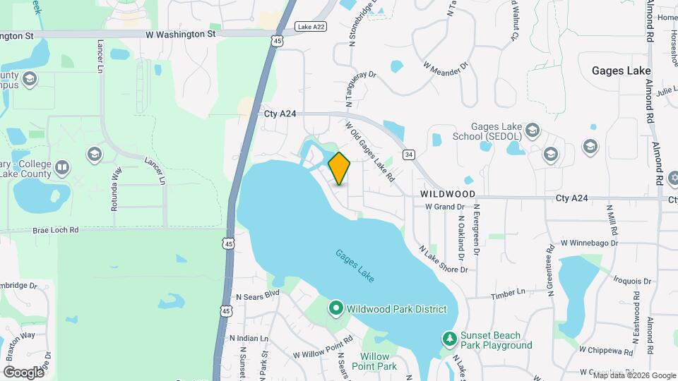 33759 N Lake Shore Dr Map and Location Details