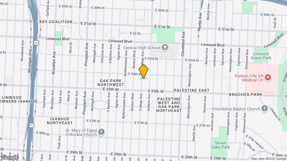 3419 College Ave Map and Location Details