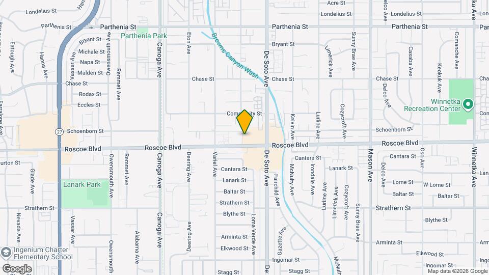 20951 Roscoe Blvd Map and Location Details