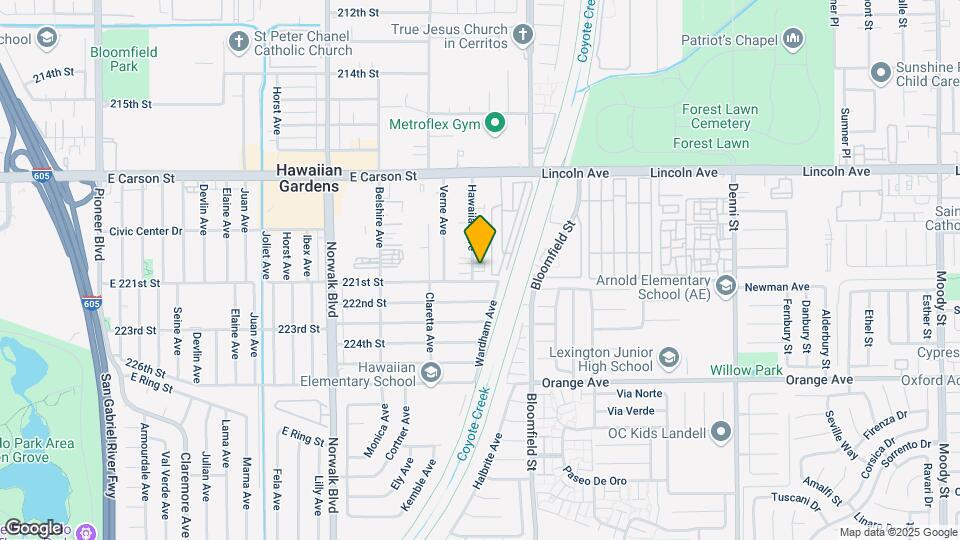 22012-22018 Hawaiian Ave Mapa y Detalles de la Ubicación