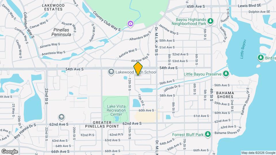 1081 55th Terrace S Map and Location Details