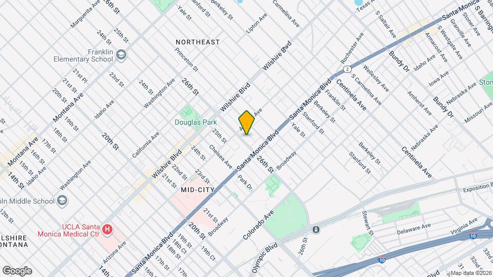 1325 26th St Map and Location Details