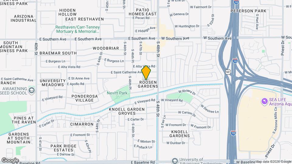 4722 E Apollo Rd Map and Location Details