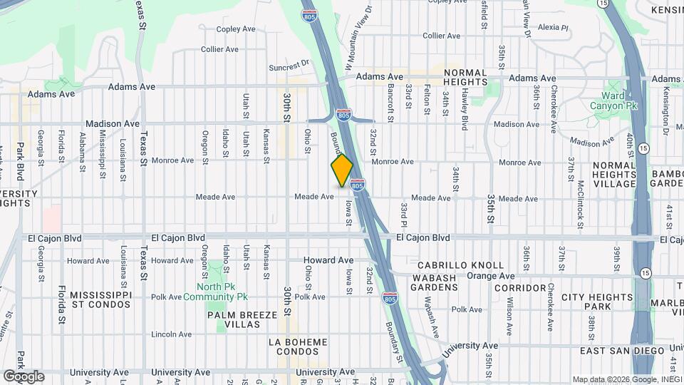 3136 Meade Ave Map and Location Details