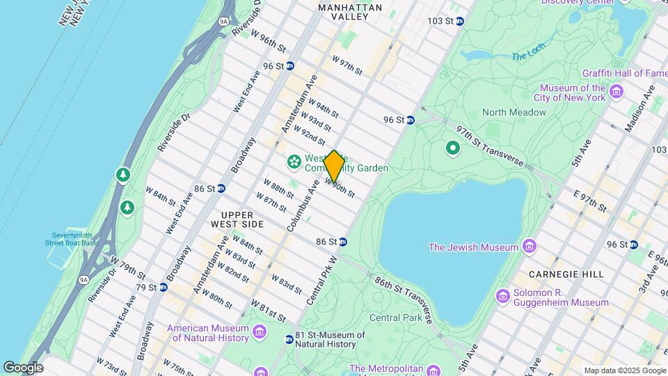 42 W 90th St Map and Location Details