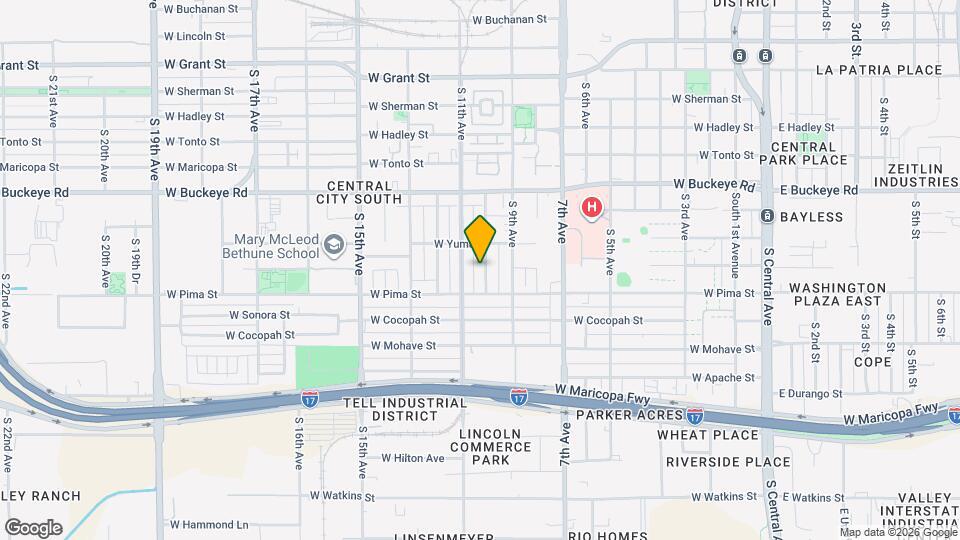 1428 S 10th Ave Map and Location Details