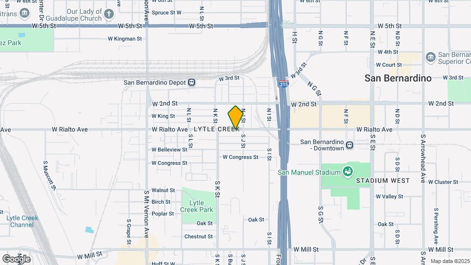 1029 W Rialto Ave Map and Location Details