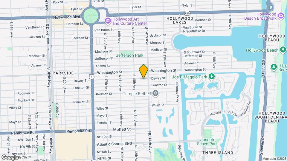 1418 Dewey St Map and Location Details