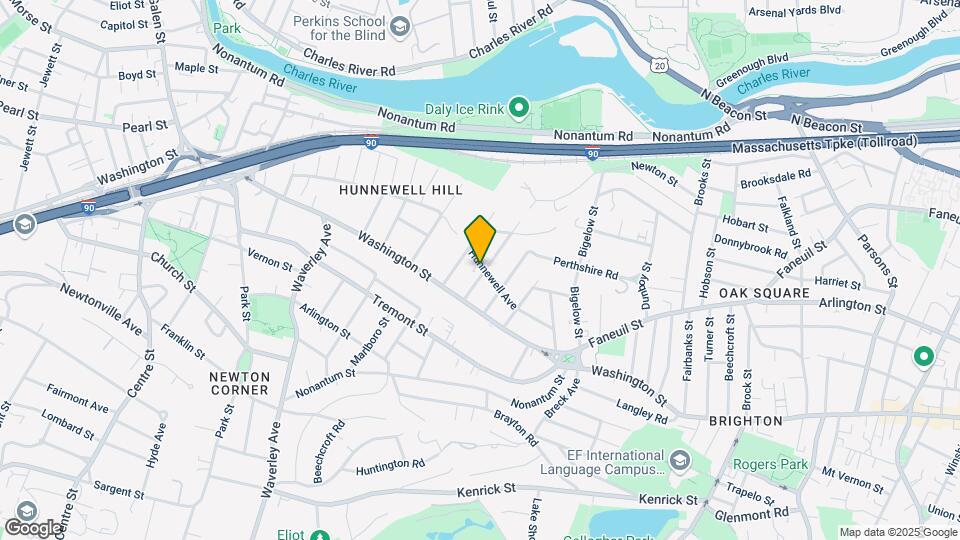 74 Hunnewell Ave, Unit 1 Mapa y Detalles de la Ubicación