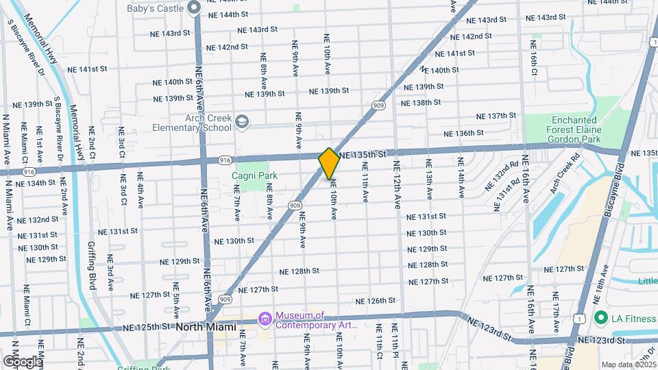 13300 NE 10th Ave Mapa y Detalles de la Ubicación