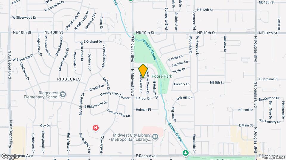 3416 Brookside Dr Map and Location Details