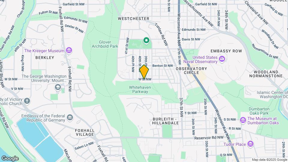 3926 W St NW Map and Location Details