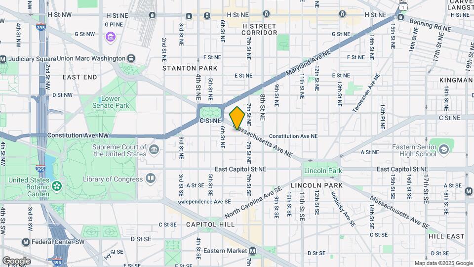 634 Constitution Ave NE, Unit 1 Map and Location Details