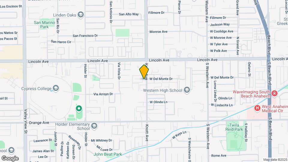 201 S Knott Ave Map and Location Details