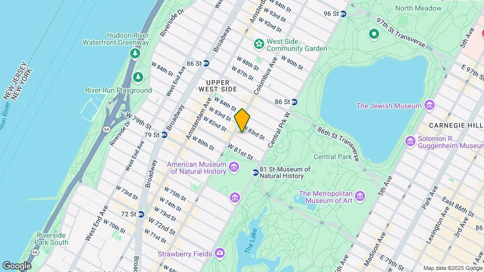 57 W 82nd St Mapa y Detalles de la Ubicación